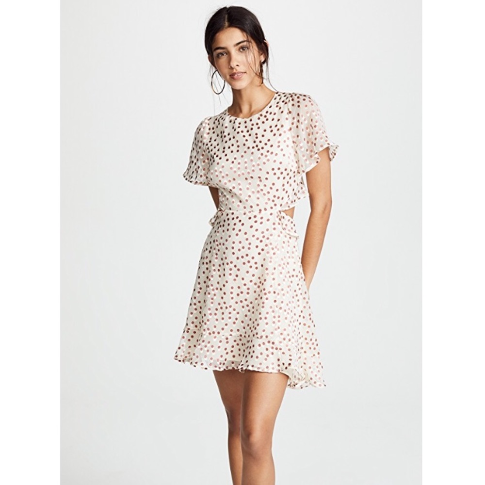 ASTR THE LABEL POLKA DOT DRESS
